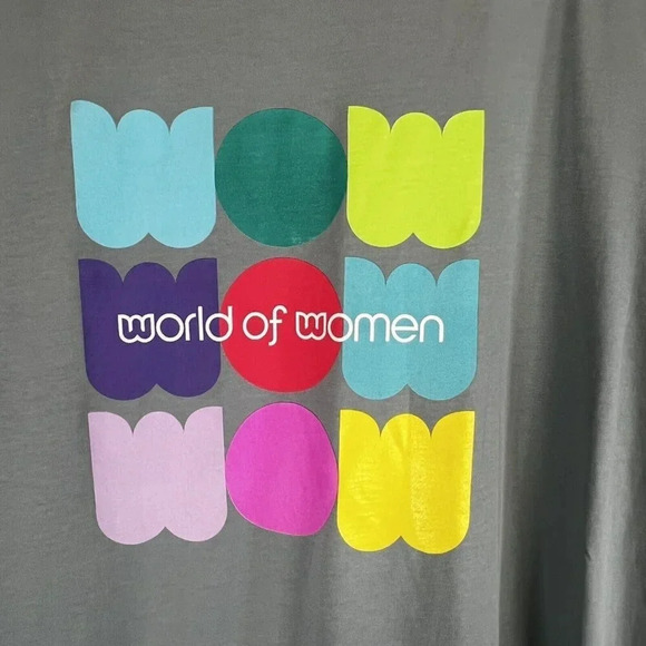 World of Women XXL Blue Men's Short Sleeve Graphic T-Shirt - Picture 2 of 10